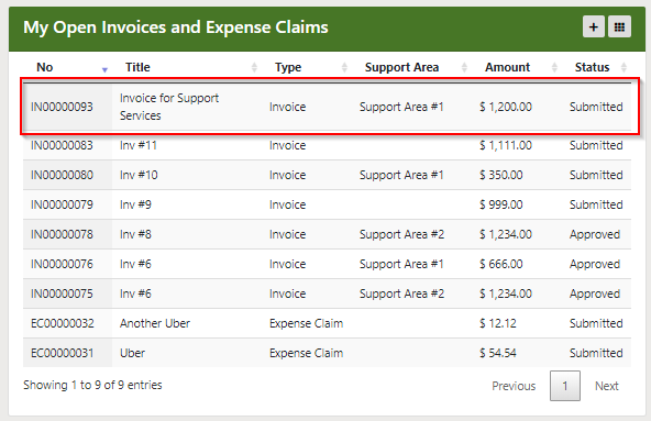 Upload Invoice Submitted Help